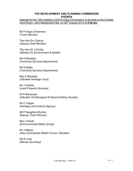 Approval of Minutes of the 1St Meeting of the Commission Held on the 12Th