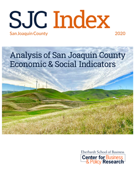 Analysis of San Joaquin County Economic & Social Indicators