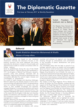 The Diplomatic Gazette First Issue February 2017 Monthly Newsletter