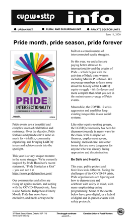 Pride Month, Pride Season, Pride Forever (Pdf)