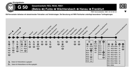 (Bebra ) Fulda Wächtersbach Hanau Frankfurt RMV-Servicetelefon: 069 / 24 24 80 24 T DB-Fernverkehr Teilweise Mit Abweichenden Fahrzeiten Und Verkehrstagen