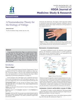 A Neuroendocrine Theory for the Etiology of Vitiligo