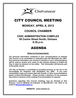 COUNCIL AGENDA APRIL 8, 2013 Page 100