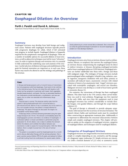 Esophageal Dilation: an Overview