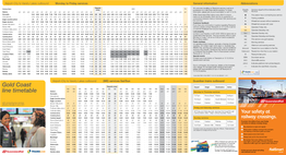 Brisbane to Gold Coast Train Timetable