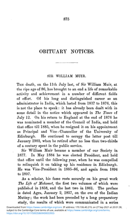 Sir William Muir