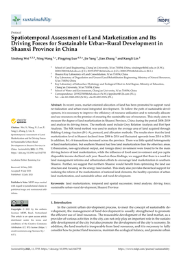 Spatiotemporal Assessment of Land Marketization and Its Driving Forces for Sustainable Urban–Rural Development in Shaanxi Province in China