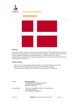 Country Report DENMARK