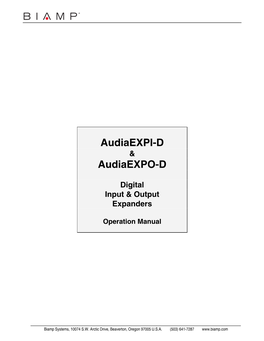 Audiaexpi-D Audiaexpo-D