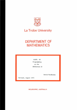 ALGOL 60 Programming on the Decsystem 10.Pdf