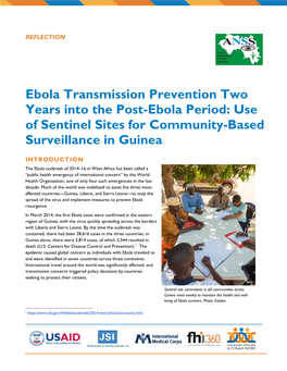 Use of Sentinel Sites for Community-Based Surveillance in Guinea