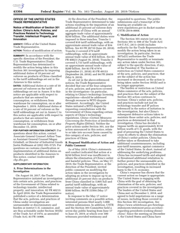 Federal Register/Vol. 84, No. 161/Tuesday, August 20, 2019