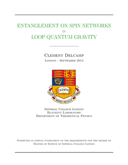 Entanglement on Spin Networks Loop Quantum