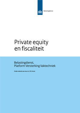Private Equity En Fiscaliteit