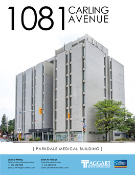 Carling Avenue, the Property Is in Close Proximity to the Ottawa Civic Hospital and the PARKING Royal Ottawa Mental Health Centre