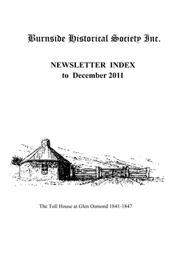 Burnside Historical Society Inc