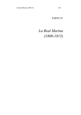 La Real Marina (1800-1815)