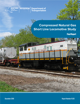 16-36 Compressed Natural Gas Short Line Locomotive Study