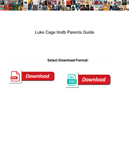 Luke Cage Imdb Parents Guide