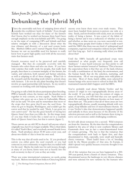 Debunking the Hybrid Myth