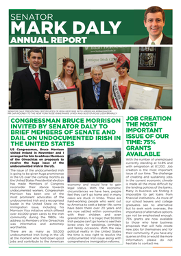 Senator Mark Daly Annual Report