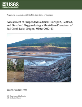 Assessment of Suspended-Sediment Transport, Bedload, and Dissolved Oxygen During a Short-Term Drawdown of Fall Creek Lake, Oregon, Winter 2012–13