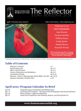 Table of Contents April 2021