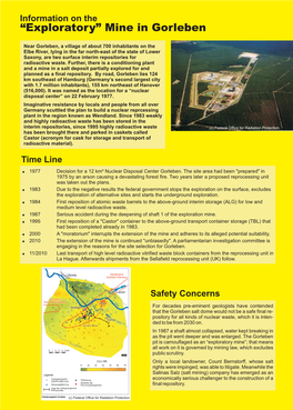 “Exploratory” Mine in Gorleben