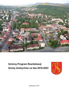 Gminny Program Rewitalizacji Gminy Andrychów Na Lata 2016-2023