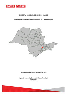 Osasco Dr Osasco 22 DIRETORIA REGIONAL DO CIESP DE OSASCO