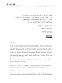 Literarios De Superación Del Miedo En La Literatura Fantástica