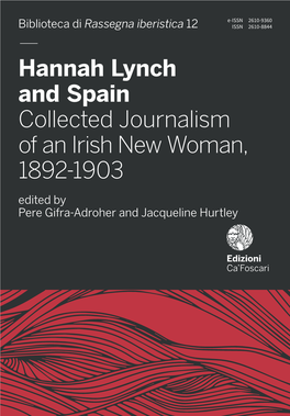 Hannah Lynch and Spain Collected Journalism of an Irish New Woman, 1892-1903