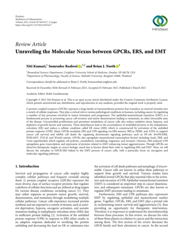 Unraveling the Molecular Nexus Between Gpcrs, ERS, and EMT