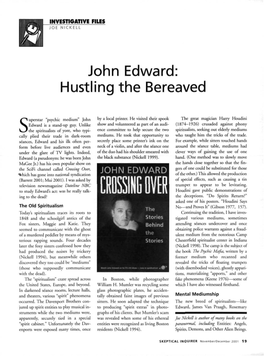 John Edward: Hustling the Bereaved