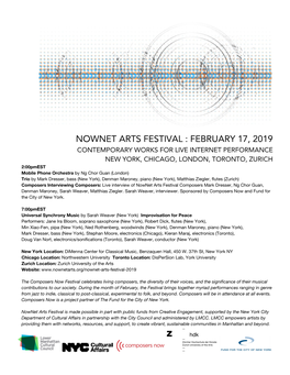 Download Nownet Arts Festival 2019 Program