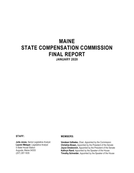 Report of the State Compensation Commission