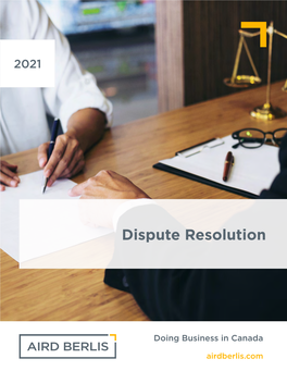 Dispute Resolution