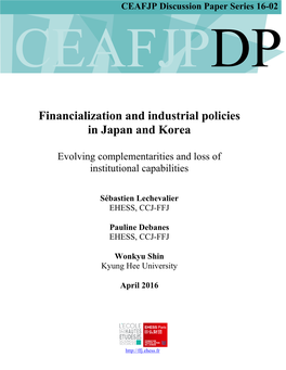 Financialization and Industrial Policies in Japan and Korea