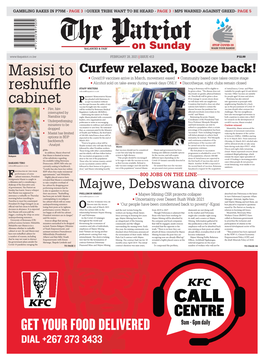 Masisi to Reshuffle Cabinet 5