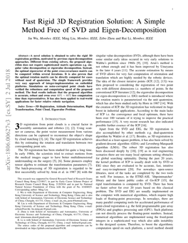 A Simple Method Free of SVD and Eigen-Decomposition Jin Wu, Member, IEEE, Ming Liu, Member, IEEE, Zebo Zhou and Rui Li, Member, IEEE