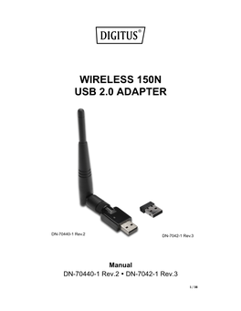 Wireless 150N Usb 2.0 Adapter