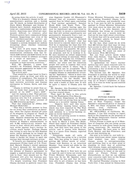 CONGRESSIONAL RECORD—HOUSE, Vol. 161, Pt