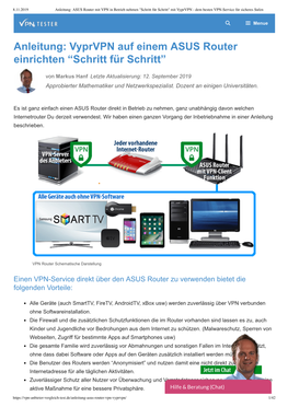 Vyprvpn Auf Einem ASUS Router Einrichten “Schritt Für Schritt”