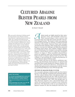 Cultured a Balone Blister Pearls from New Zealand