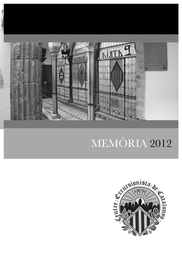 Memòria 2012