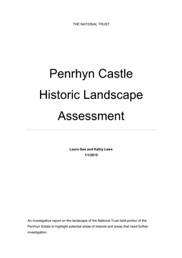 Penrhyn Castle Historic Landscape Assessment