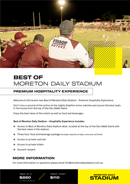 Best of Moreton Daily Stadium