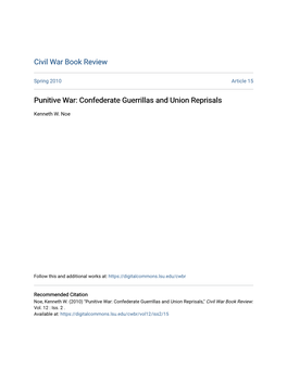 Punitive War: Confederate Guerrillas and Union Reprisals