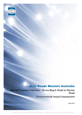 Main Roads Western Australia Mitchell Freeway Extension - Burns Beach Road to Romeo Road Environmental Impact Assessment