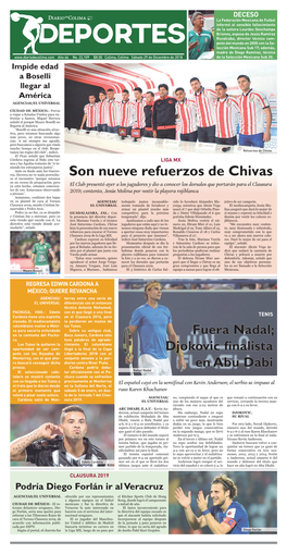 Son Nueve Refuerzos De Chivas